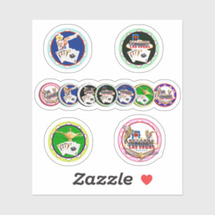 Adesivo de poker Las Vegas