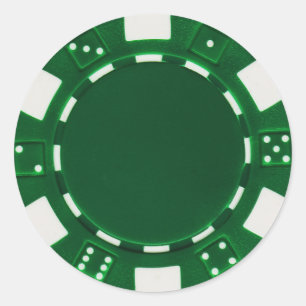 adesivo de pokerchip verde