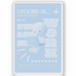 Adesivo de Poster Smiski