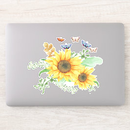 adesivo de primavera de girassol