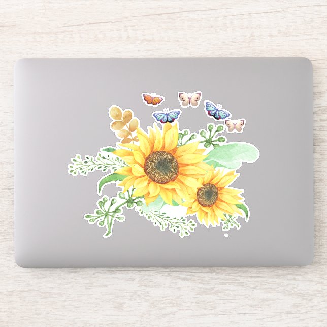 adesivo de primavera de girassol (Computador)