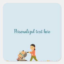 Adesivo de Primavera dupla gêmea