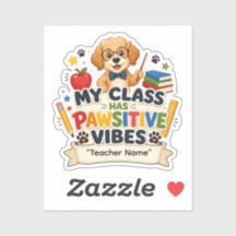 Adesivo de Professor de Cachorro Personalizado | M