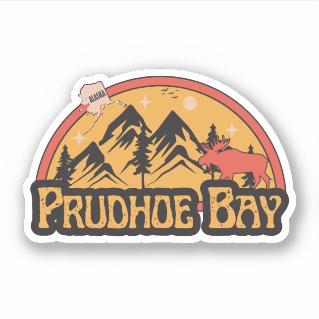 Adesivo de Prudhoe Bay, Alasca (Frente)