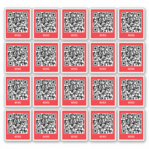 Adesivo de QR Code da Mesa do Café   Leitura do Me