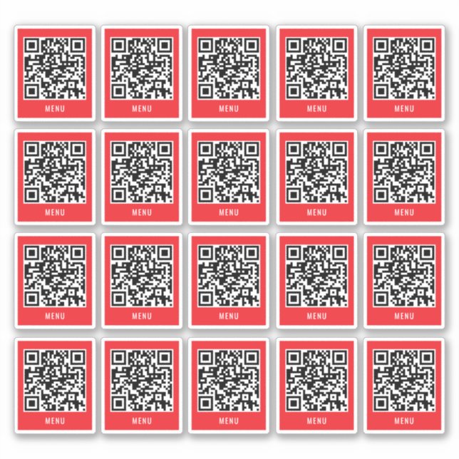 Adesivo de QR Code da Mesa do Café | Leitura do Me (Frente)