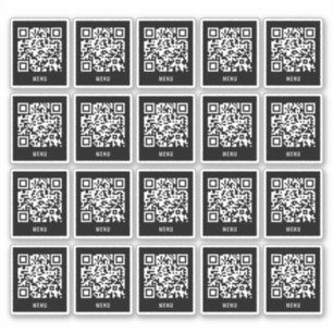 Adesivo de QR Code da Mesa do Café Leitura do Me