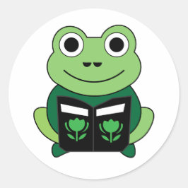 adesivo de rã cortada