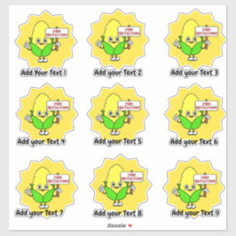 Adesivo de recompensa de professor de felicitações