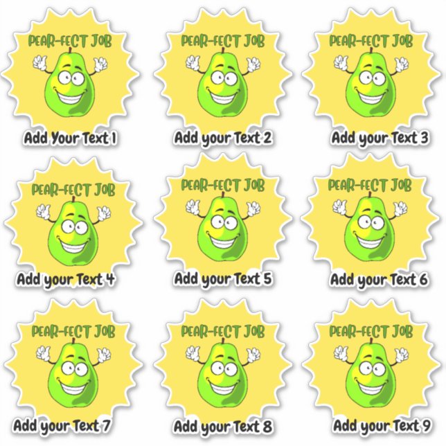 Adesivo de recompensa de professor de trabalho per (Frente)