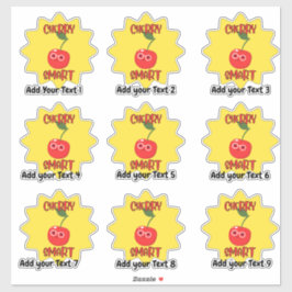 Adesivo de recompensa de professores muito intelig