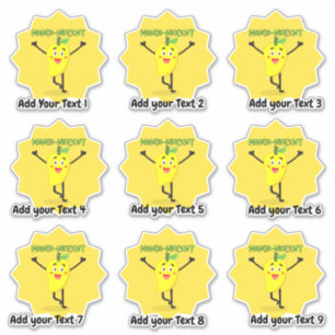 Adesivo de recompensa magnífico do professor perso
