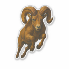Adesivo de recorte de Carneiro Bighorn