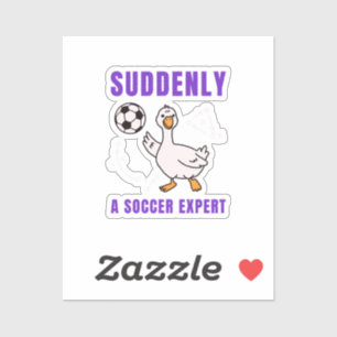Adesivo De repente um especialista em futebol