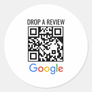 Adesivo de Revisão QR Redondo Clássico para Negóci