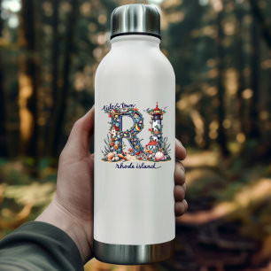 Adesivo de Rhode Island   Design Costeiro Tide & T