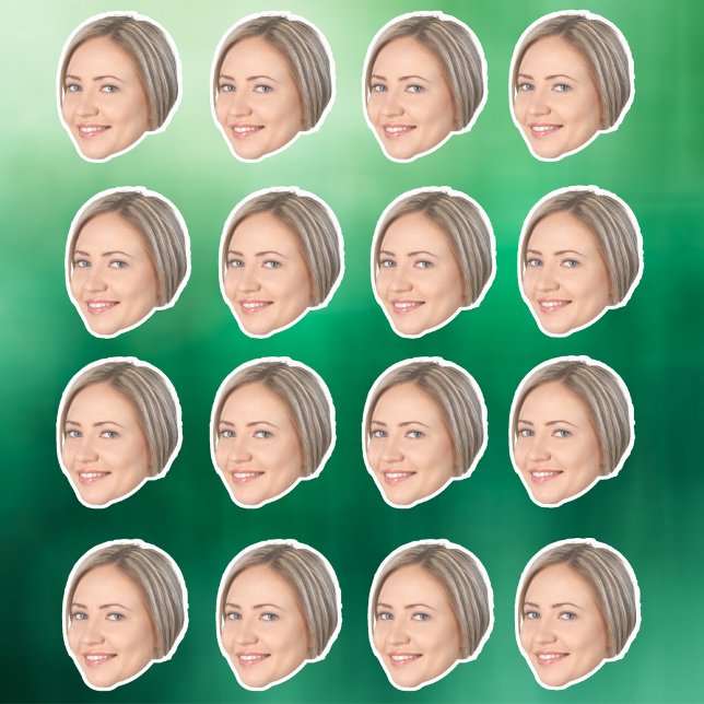 Adesivo de Rosto Personalizado, Adesivos Personali (Criador carregado)