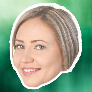 Adesivo de Rosto Personalizado, Adesivos Personali