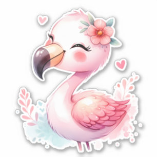 Adesivo de Scrapbooking Flamingo Corte Personaliza