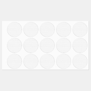 Adesivo de Selo Monograma Branco Luxo