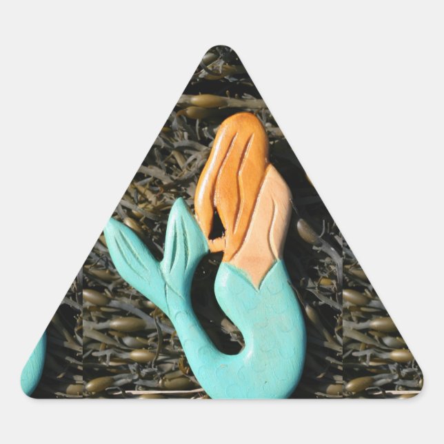 adesivo de sereia azul (Frente)