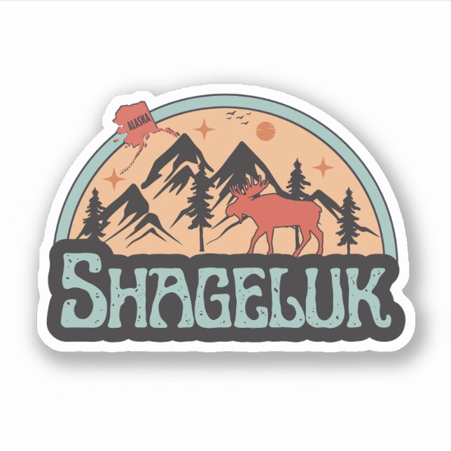 Adesivo de Shageluk, Alasca (Frente)