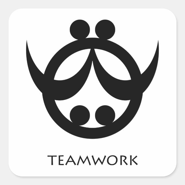 adesivo de símbolos Adinkra cooperativo (Frente)