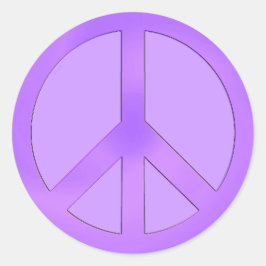 Adesivo de Sinal de Paz Roxo
