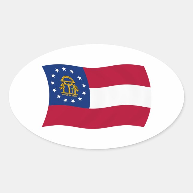 Adesivo de Sinalizador da Geórgia (Frente)