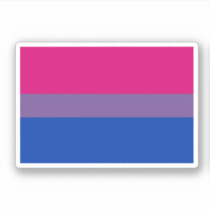 Adesivo de sinalizador de orgulho bissexual