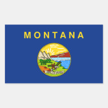 Adesivo de Sinalizador do Estado de Montana