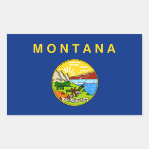 Adesivo de Sinalizador do Estado de Montana