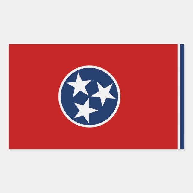 Adesivo de Sinalizador do Estado do Tennessee (Frente)