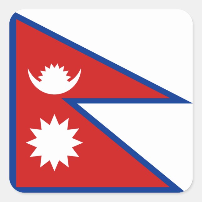 Adesivo de sinalizador do Nepal (Frente)