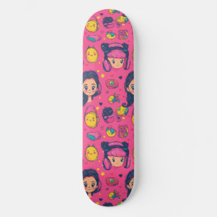 Adesivo de skate de anime japonês fofo