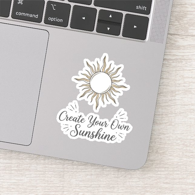 Adesivo de Sol Boho Crie Seu Próprio Brilho Solar (Detalhe)
