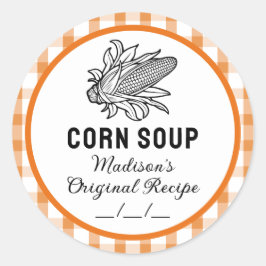 Adesivo de sopa de milho com padrão de controlo la