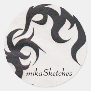 Adesivo de tatuagem tribal