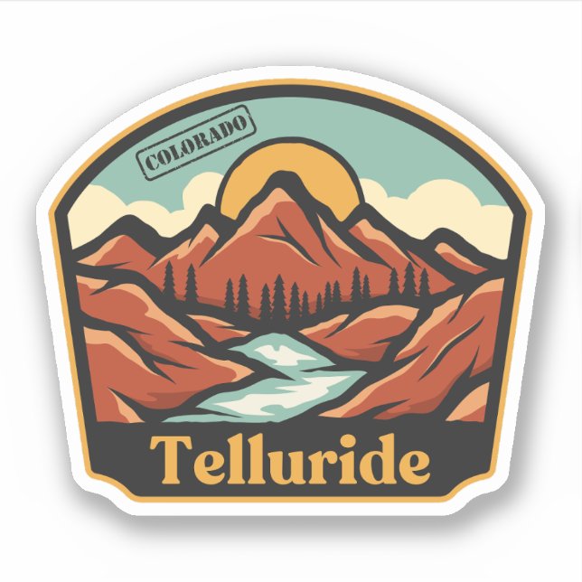 Adesivo de Telluride, Colorado (Frente)
