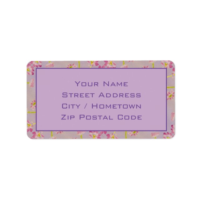 Adesivo de tipografia roxa (Frente)