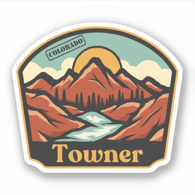 Adesivo de Towner, Colorado (Frente)