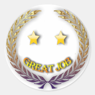 adesivo de trabalho do excelente