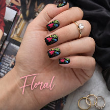 Adesivos de Arte para Unhas Painted Red Poppy Minx