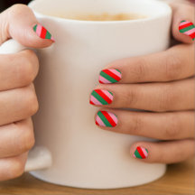 Contemporary Christmas Candy Stripes 