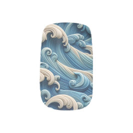 Adesivo De Unha Ocean Waves
