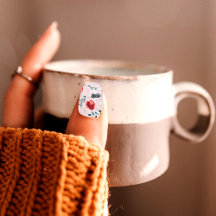 Padrão floral de inverno com penas