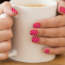 Pink and Red Christmas Peppermint Stripes 