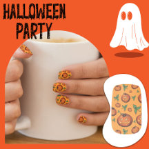 Pumpkin Laranja e Preto do Halloween Spooky