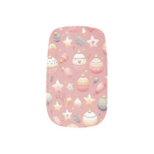 Stickers boules de Noel roses de Minx