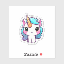 Adesivo de unicórnio bonito